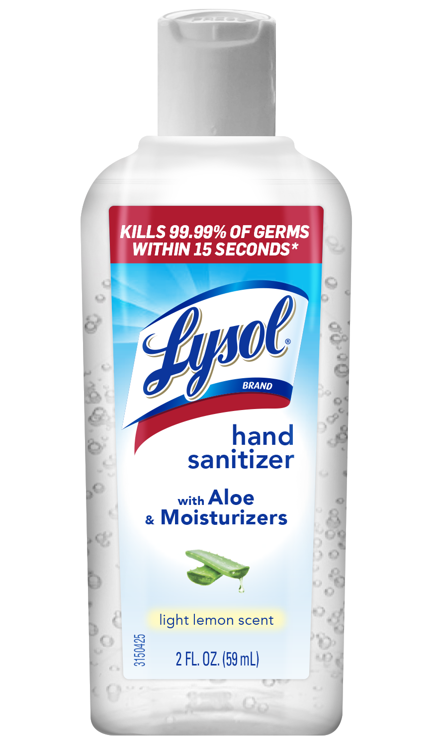 LYSOL Hand Sanitizer with Aloe  Moisturizers Light Lemon Scent